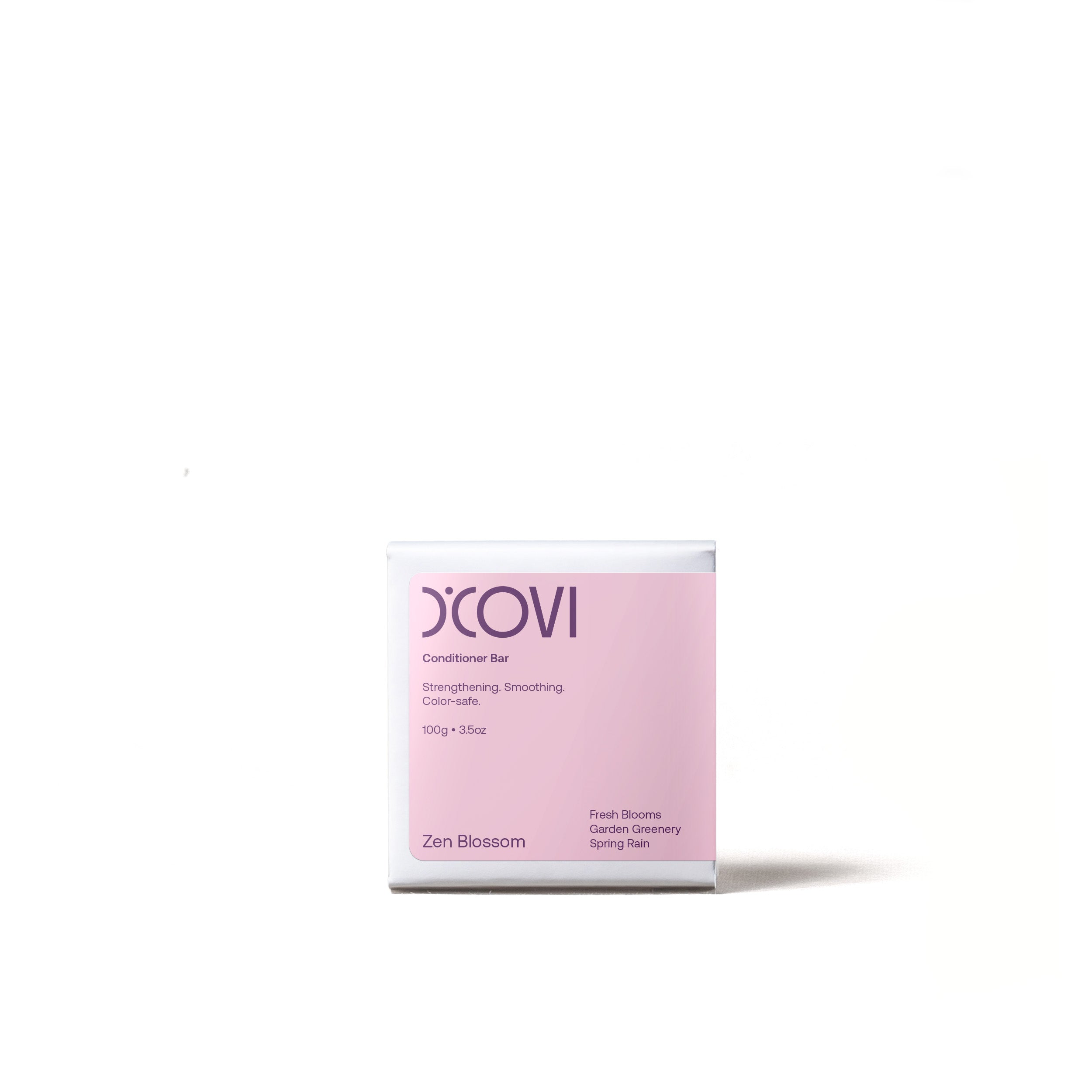 D'COVI Zen Blossom conditioner bar packaging on a white background